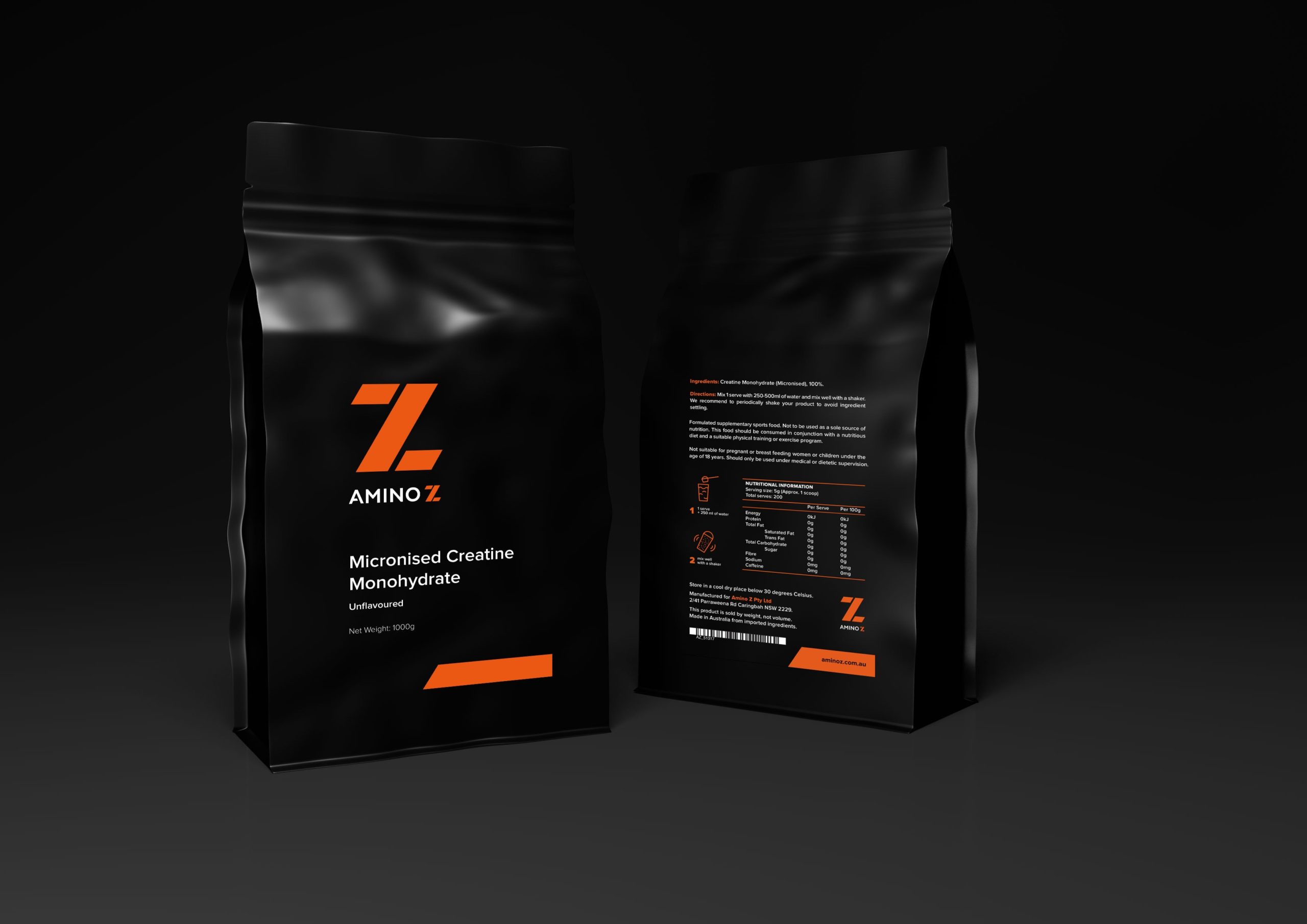 aminoz-sport-supplements-packaging-designs-label-designs-athletes-pouch-bag-standup-creatine-protein-branding