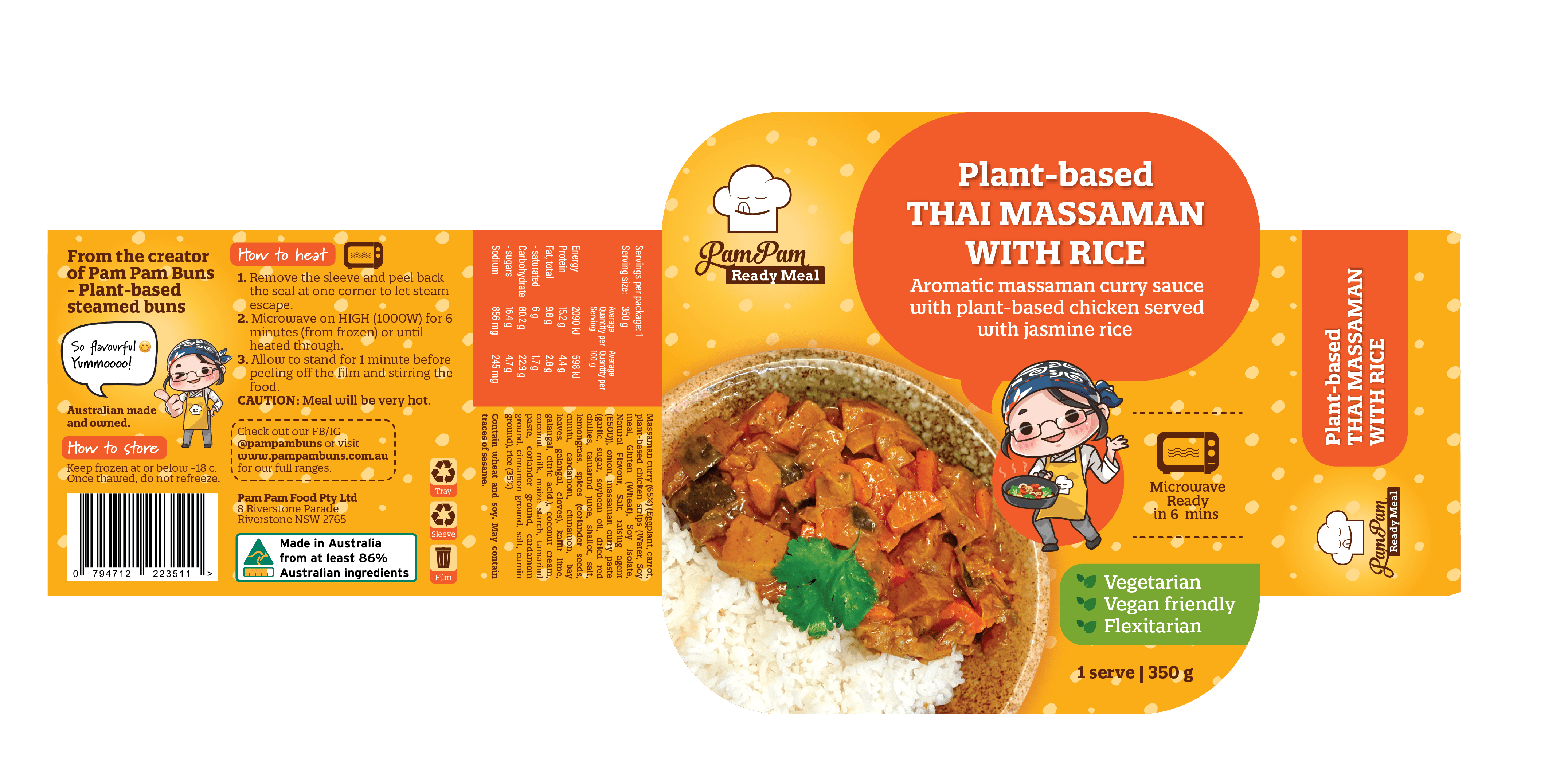 product-packaging-design-ready-meal-thai-vegan-graphic-design-branding-agency-design-studio-pictoo-frozen-food-fmcg-australia